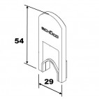 238616 Cache rail coulissant SCHUCO