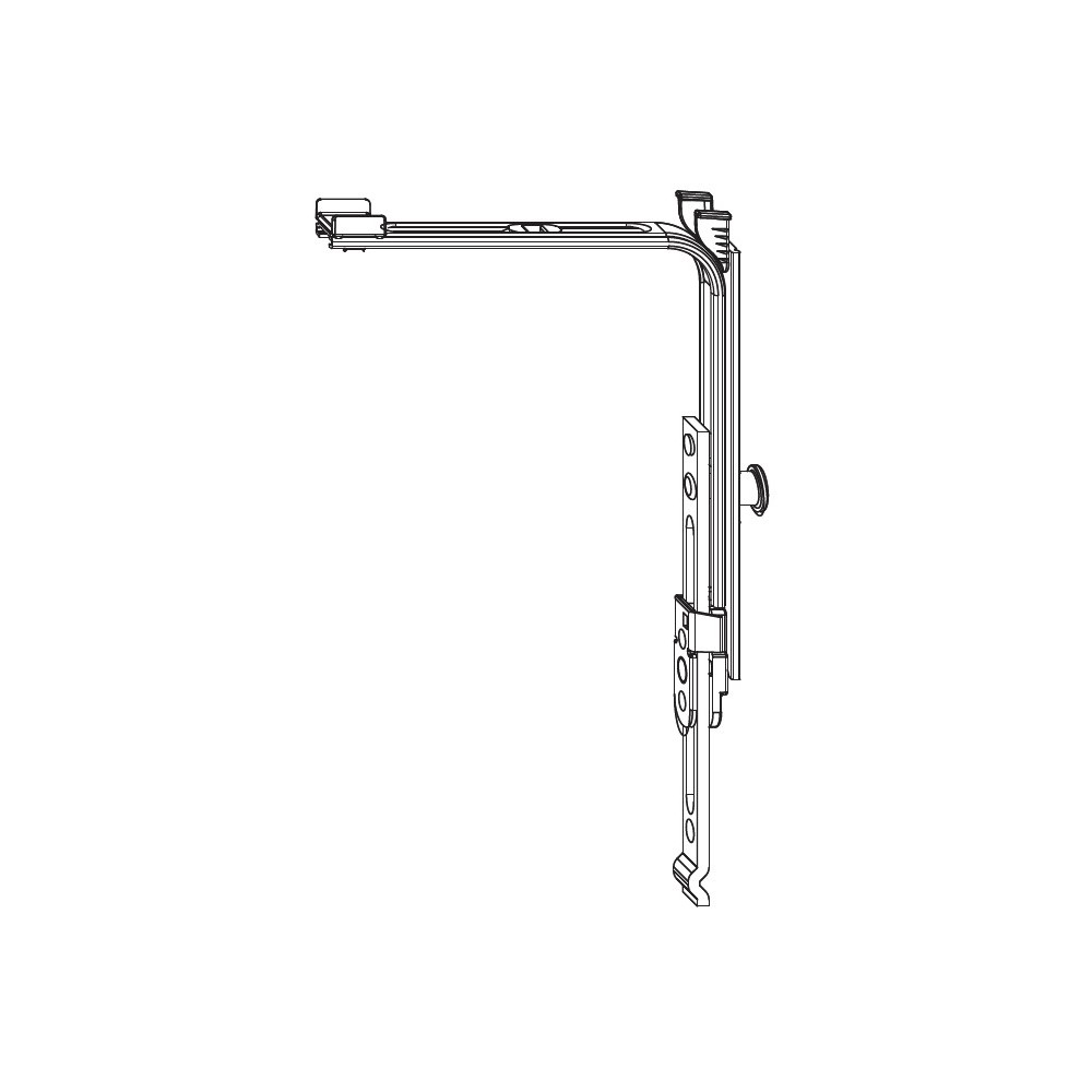 BAGUETTE PORTE INFERIEURE EXTERIEURE GAUCHE INOX MK1 MK2 Ref: 24a342