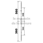 KIT axe 7 36/56 remplacement 23/7 360x560 suivant dimensions ci dessous