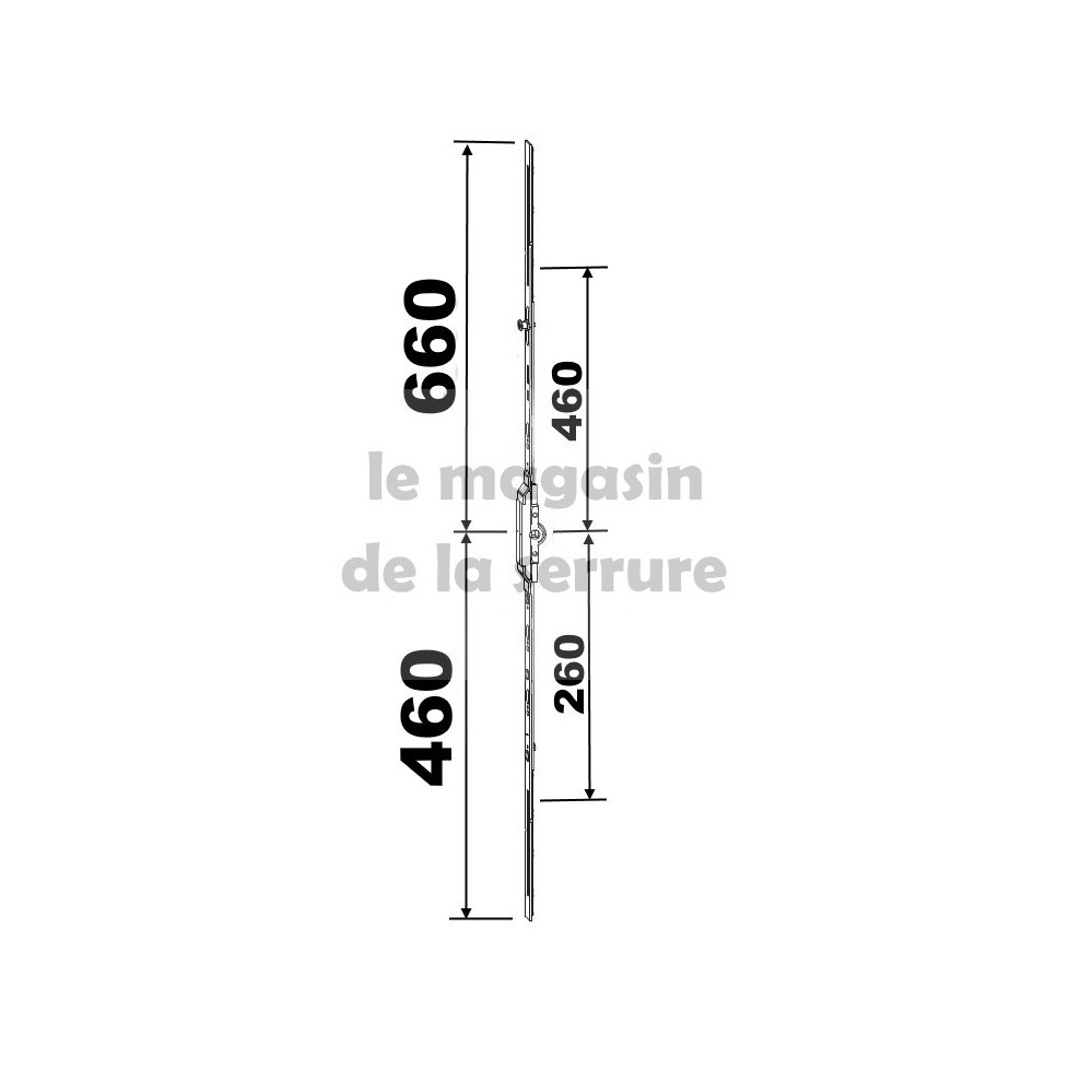 KIT axe 7 46/66 remplacement 23/7 360x560 suivant dimensions ci dessous